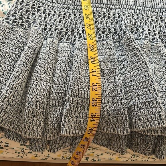 Free People Blue Crochet Mini Dress - Picture 15 of 16